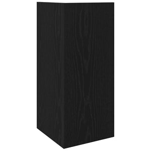 vidaXL Side Tables 2 pcs with Shelf Black 25.5x27x60 cm