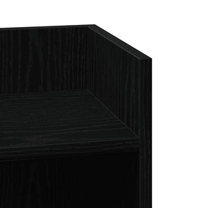 vidaXL Side Tables 2 pcs with Shelf Black 25.5x27x60 cm