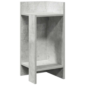 vidaXL Side Table with Shelf Concrete Grey 25.5x27x60 cm