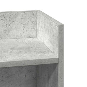 vidaXL Side Table with Shelf Concrete Grey 25.5x27x60 cm