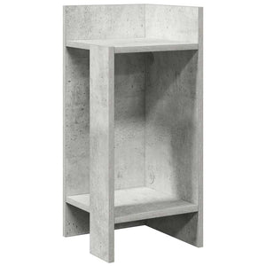 vidaXL Side Tables 2 pcs with Shelf Concrete Grey 25.5x27x60 cm