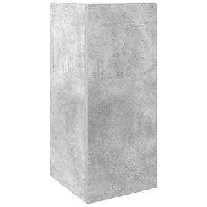 vidaXL Side Tables 2 pcs with Shelf Concrete Grey 25.5x27x60 cm