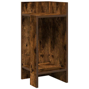 vidaXL Side Table with Shelf Smoked Oak 25.5x27x60 cm