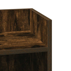 vidaXL Side Tables 2 pcs with Shelf Smoked Oak 25.5x27x60 cm