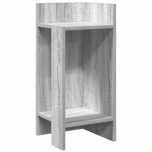 vidaXL Side Table with Shelf Grey Sonoma 25.5x27x60 cm