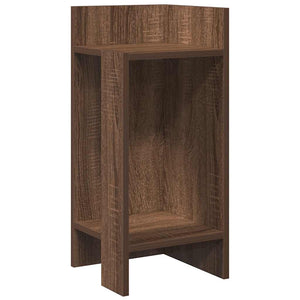 vidaXL Side Table with Shelf Brown Oak 25.5x27x60 cm