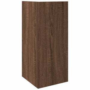 vidaXL Side Tables 2 pcs with Shelf Brown Oak 25.5x27x60 cm