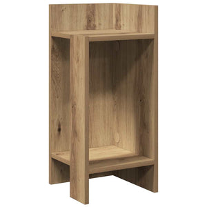 vidaXL Side Table with Shelf Artisan Oak 25.5x27x60 cm