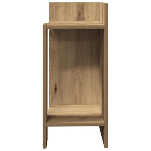 vidaXL Side Table with Shelf Artisan Oak 25.5x27x60 cm