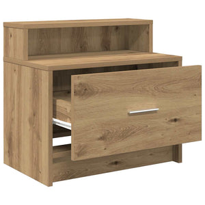 vidaXL Bedside Cabinets with Drawer 2 pcs Artisan Oak 51x31x47 cm