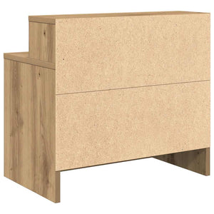 vidaXL Bedside Cabinets with Drawer 2 pcs Artisan Oak 51x31x47 cm