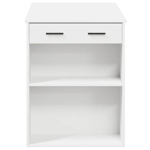 vidaXL Desk with Drawer and Shelf White 102x62x77.5 cm Engineered Wood