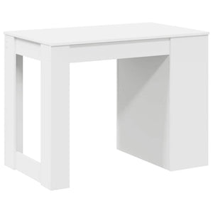 vidaXL Desk with Drawer and Shelf White 102x62x77.5 cm Engineered Wood