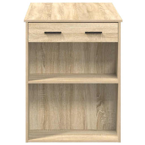 vidaXL Desk with Drawer and Shelf Sonoma Oak 102x62x77.5 cm Engineered Wood