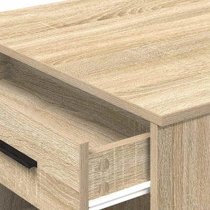 vidaXL Desk with Drawer and Shelf Sonoma Oak 102x62x77.5 cm Engineered Wood