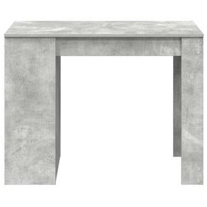 vidaXL Desk with Drawer and Shelf Concrete Grey 102x62x77.5 cm Engineered Wood