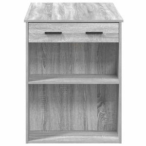 vidaXL Desk with Drawer and Shelf Grey Sonoma 102x62x77.5 cm Engineered Wood