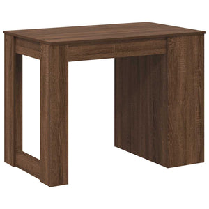 vidaXL Desk with Drawer and Shelf Brown Oak 102x62x77.5 cm Engineered Wood