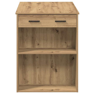 vidaXL Desk with Drawer and Shelf Artisan Oak 102x62x77.5 cm Engineered Wood