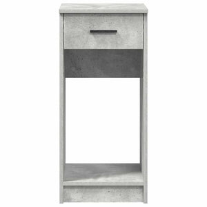 vidaXL Computer Tower Stand with Drawer Concrete Grey 35x45x77 cm