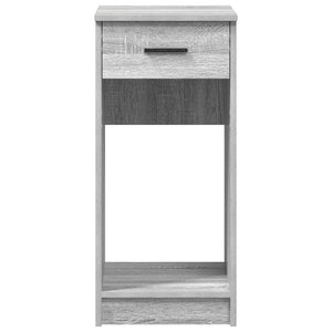 vidaXL Computer Tower Stand with Drawer Grey Sonoma 35x45x77 cm