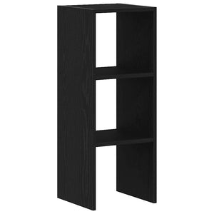 vidaXL Bookcase Stackable Black Oak 30x30x80 cm Engineered Wood