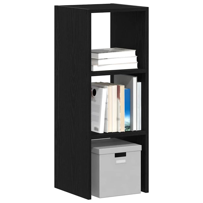 vidaXL Bookcase Stackable Black Oak 30x30x80 cm Engineered Wood