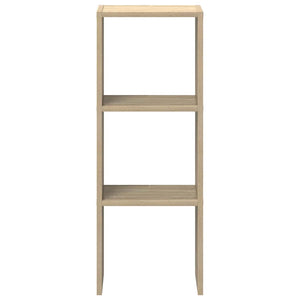 vidaXL Bookcase Stackable Sonoma Oak 30x30x80 cm Engineered Wood