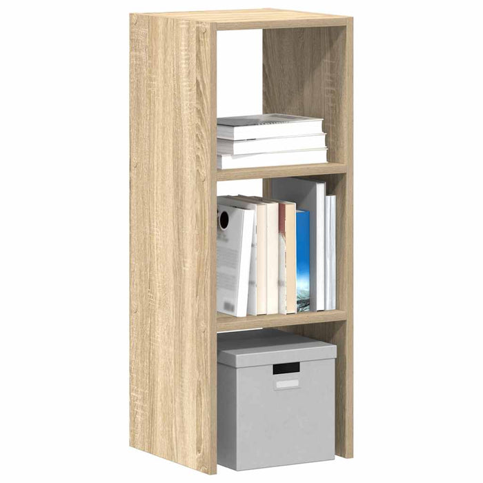 vidaXL Bookcase Stackable Sonoma Oak 30x30x80 cm Engineered Wood