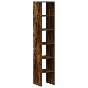 vidaXL Bookcases 2 pcs Stackable Smoked Oak 30x30x80 cm Engineered Wood