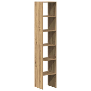 vidaXL Bookcases 2 pcs Stackable Artisan Oak 30x30x80 cm Engineered Wood