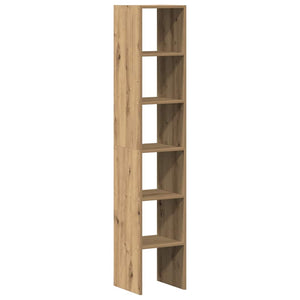 vidaXL Bookcases 2 pcs Stackable Artisan Oak 30x30x80 cm Engineered Wood