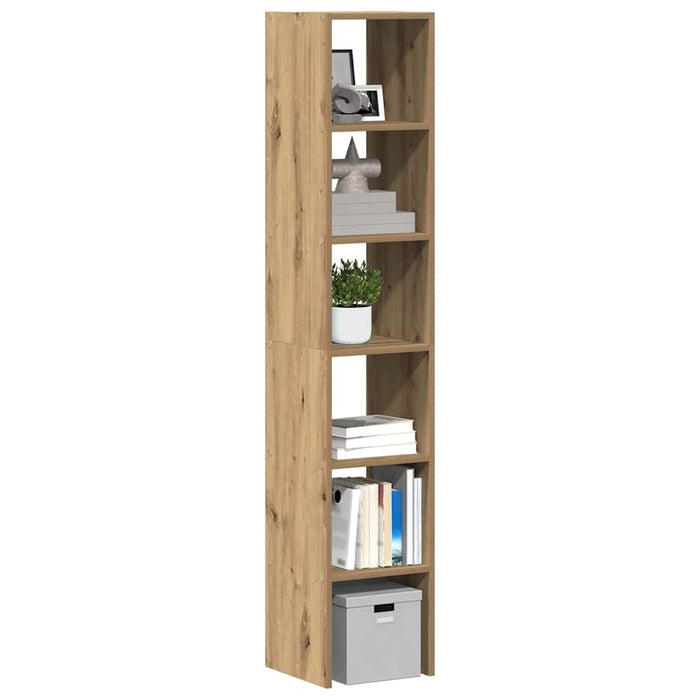 vidaXL Bookcases 2 pcs Stackable Artisan Oak 30x30x80 cm Engineered Wood