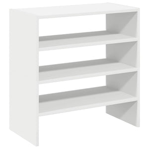 vidaXL Shoe Racks 2 pcs Stackable White 60x30x30.5 cm