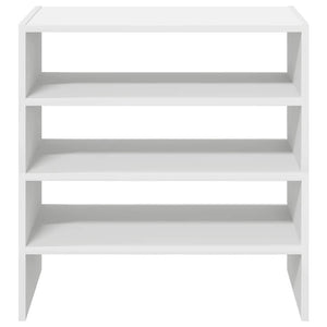 vidaXL Shoe Racks 2 pcs Stackable White 60x30x30.5 cm