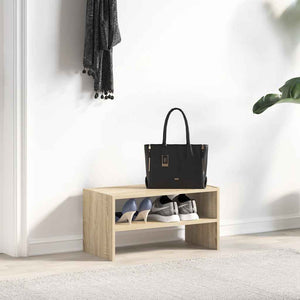 vidaXL Shoe Rack Stackable Sonoma Oak 60x30x30.5 cm