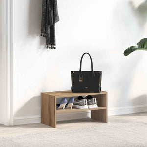 vidaXL Shoe Rack Stackable Artisan Oak 60x30x30.5 cm