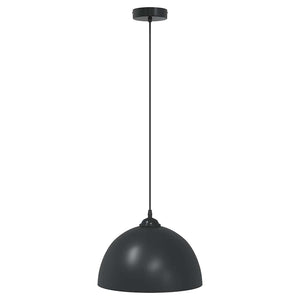 vidaXL Pendant Lamps 2 pcs Height Adjustable E27 Black Ø 30 cm Metal