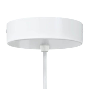 vidaXL Pendant Lamps 2 pcs Height Adjustable E27 White Ø 30 cm Metal