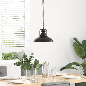 vidaXL Pendant Lamp E27 Black Ø 31 cm Iron