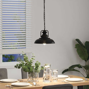 vidaXL Pendant Lamp E27 Black Ø 31 cm Iron