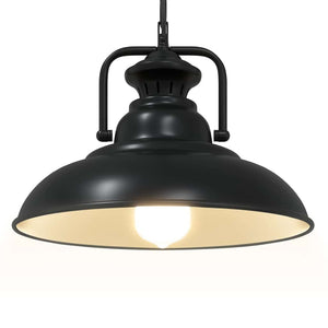 vidaXL Pendant Lamp E27 Black Ø 31 cm Iron