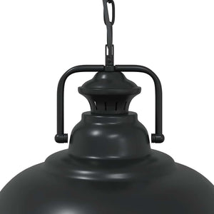 vidaXL Pendant Lamp E27 Black Ø 31 cm Iron