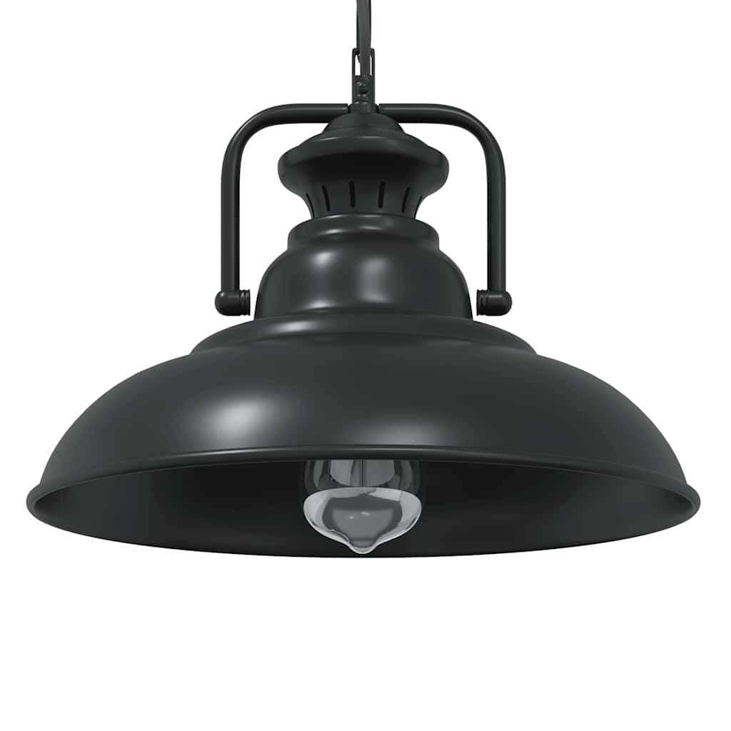 vidaXL Pendant Lamp E27 Black Ø 31 cm Iron