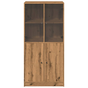 vidaXL Highboard with Doors Artisian Oak 68x37x142 cm Engineered Wood