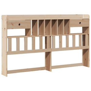 vidaXL Bookcase Bed without Mattress 200x200 cm Solid Wood Pine