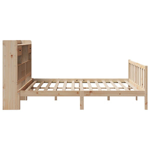 vidaXL Bookcase Bed without Mattress 200x200 cm Solid Wood Pine