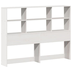 vidaXL Bookcase Bed without Mattress White 135x190 cm Solid Wood Pine