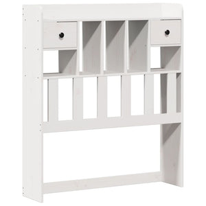 vidaXL Bookcase Bed without Mattress White 100x200 cm Solid Wood Pine