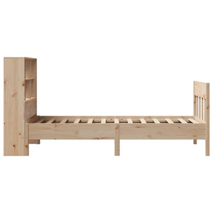 vidaXL Bed Frame without Mattress 100x200 cm Solid Wood Pine